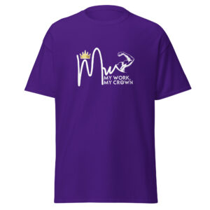 My Work, My Crown Purple Unisex t-shirt